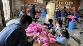 春祭りの花造り